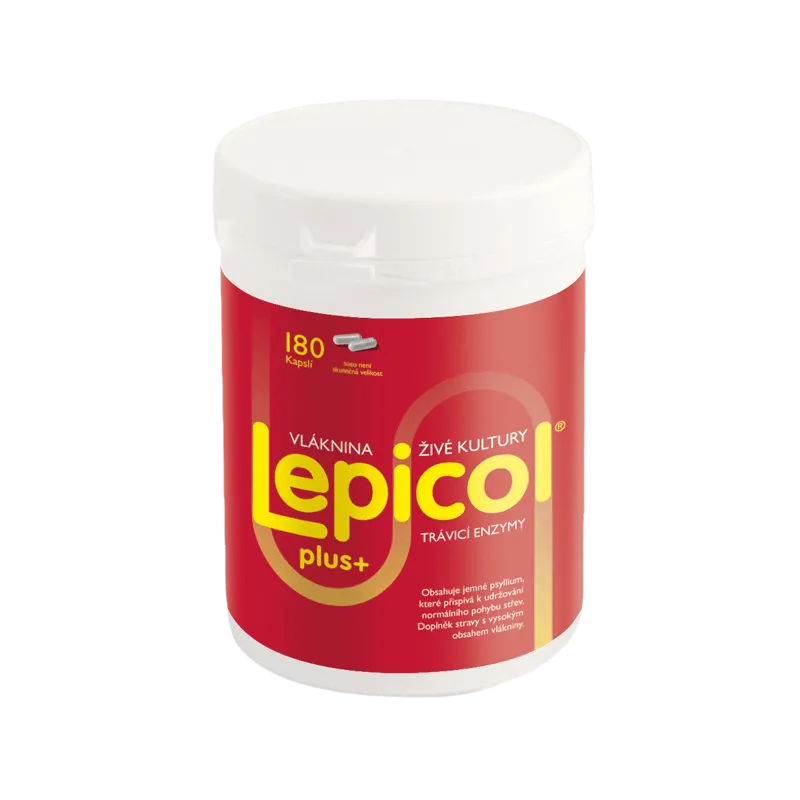 Lepicol Plus trávící enzymy 180 kapslí