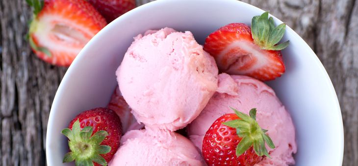 Recept Osvěžující jahodová zmrzlina