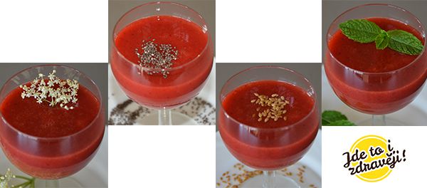 Recept Jahodové smoothie 4x jinak