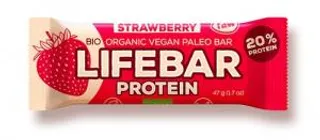 Lifefood Lifebar Protein bio tyčinka jahodová 47g