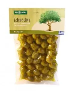 Bio Nebio Olivy zelené v extra panenském olivovém oleji 250g Bio