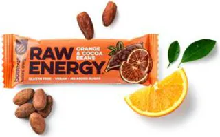 Bombus Raw Energy tyčinka pomeranč a kakaové boby 50g