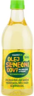 Country Life Olej slunečnicový smažení a pečení dezodorizovaný 1 l Bio