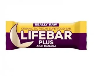 Lifefood Lifebar plus bio tyčinka acai banana 47g