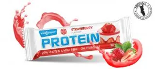 Maxsport Protein Bar 60g proteinová tyčinka jahodová