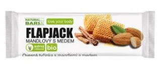 Natural Bars Flapjack mandlový s medem 40g Bio