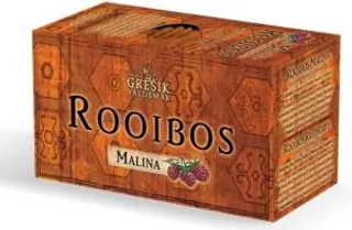 Grešík ROOIBOS malina porcovaný čaj 20 x 1,5 g