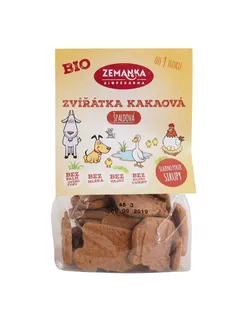 Biopekárna Zemanka Špaldová zvířátka kakaová 100g Bio