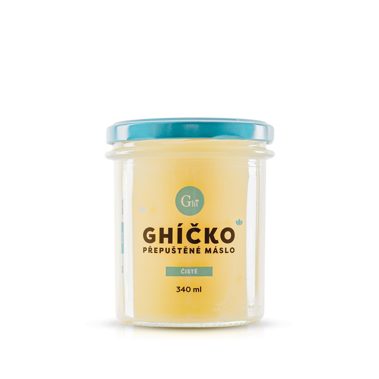 České Ghíčko Ghí – přepuštěné máslo 340 ml