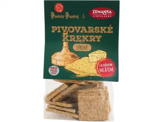 Biopekárna Zemanka Pivovarské krekry sýrové 100g