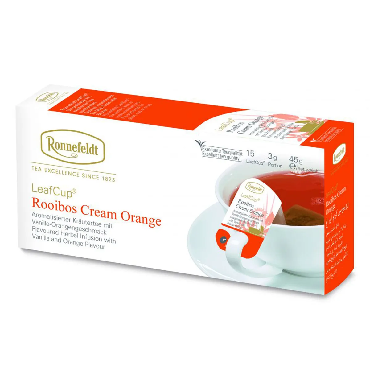 Ronnefeldt LeafCup Cream Orange čaj sáčky 15x3g