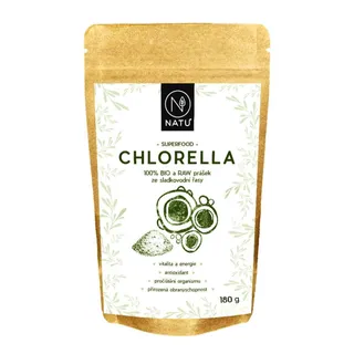 NATU Chlorella prášek 180 g Bio
