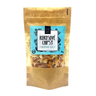 NATU Kokosové chipsy mořská sůl 70g Bio