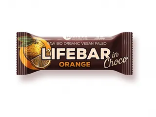 Lifefood Lifebar InChoco pomeranč 40g Bio