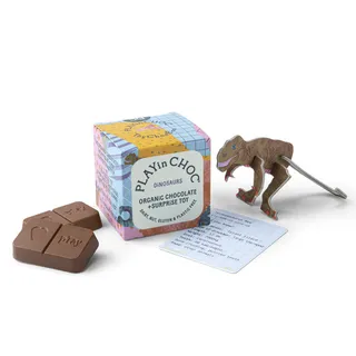 PLAYin CHOC Čokoláda 20g Bio s hračkou - dinosauři