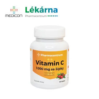 Pharmacentrum Vitamin C 1000mg se šípky 60 tablet