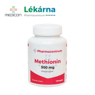 Pharmacentrum Methionin 500mg 100 kapslí