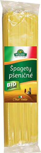 Biolinie Špagety pšeničné bílé 500g BIO