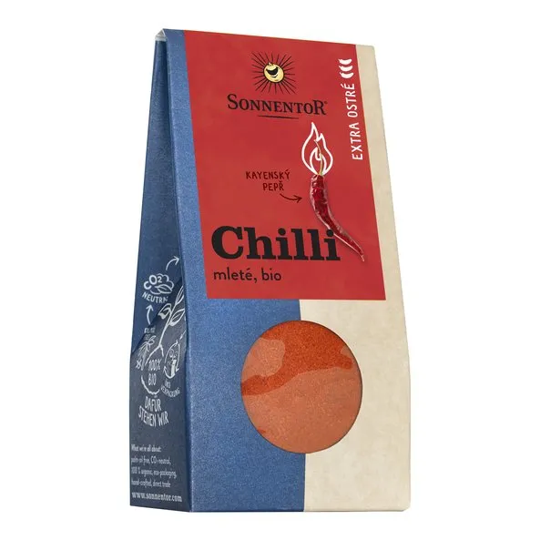 Sonnentor Koření Chilli extra ostré mleté (Kajenský pepř) 40 g BIO