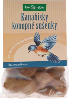 bio*nebio Kanabisky - celozrnné sušenky 130 g BIO
