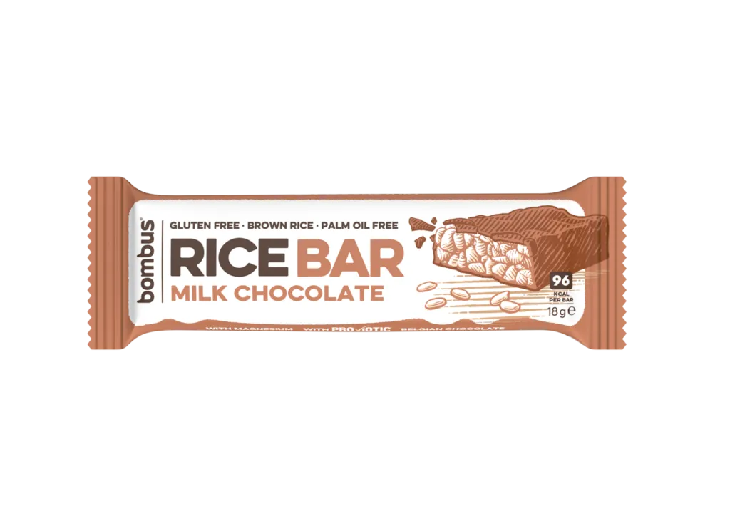Bombus Rice Bar Milk chocolate 18 g