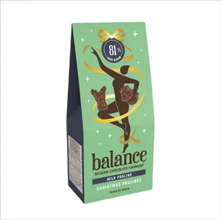 Balance Čokoláda Stevia vánoční figurky mléčné praliné bez přidaného cukru 100 g