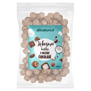 Allnature Kokosové kostky v čokoládě 100g
