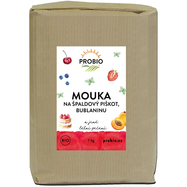 PROBIO Mouka na špaldový piškot, bublaninu a jiné letní pečení 1 kg Bio