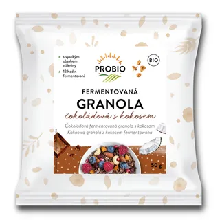 PROBIO Granola fermentovaná čokoládová s kokosem 50 g BIO