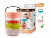 Mixit 2go mini – svačinový box 400 ml (lososový)