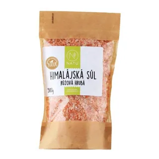 NATU Sůl himalájská růžová hrubá 500 g
