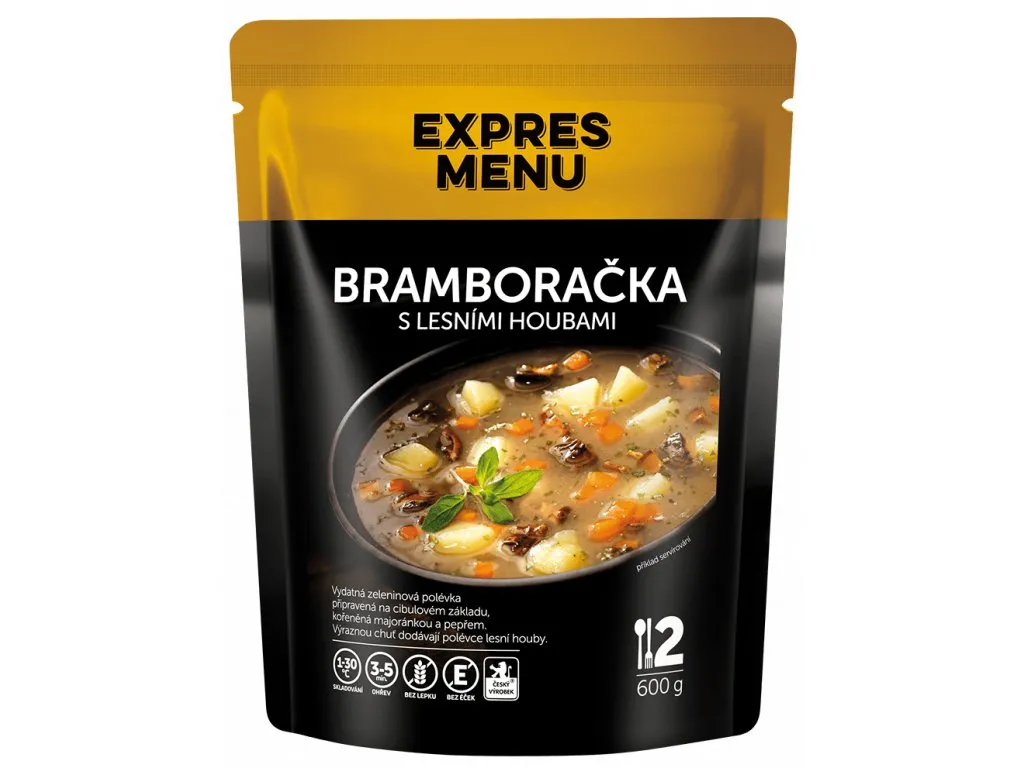 Expres Menu Bramboračka s lesními houbami 600 g (2 porce)