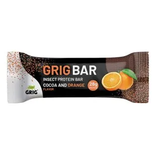 Grig Bar Proteinová tyčinka cvrččí pomerančová 40 g