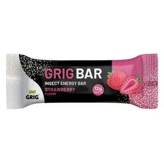 Grig Bar Proteinová tyčinka cvrččí jahodová 40 g