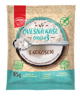 Semix Ovesná kaše omega 3 s kokosem bez lepku 65 g