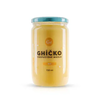 České Ghíčko Ghí – přepuštěné máslo 720 ml BIO