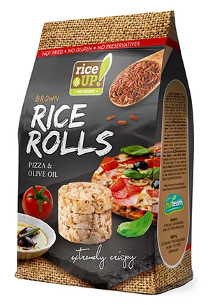 Rice Up! Rýžové minichlebíčky pizza s olivovým olejem 50 g