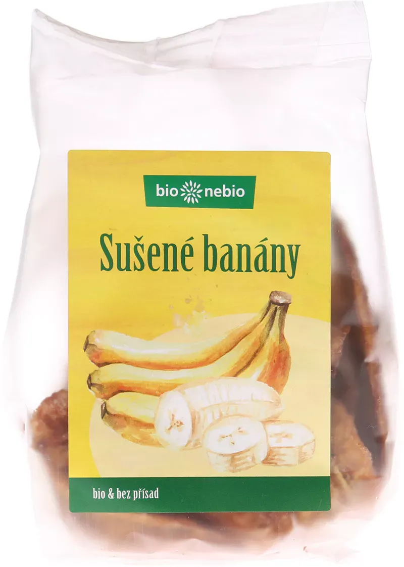 Bio Nebio sušené banánové plátky 100 g BIO