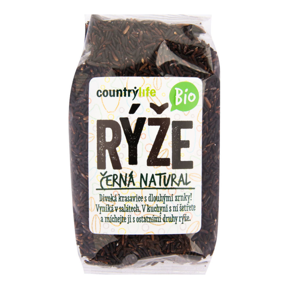 Country Life Rýže černá natural 500 g BIO