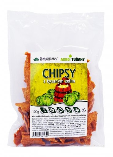 Damodara Chipsy s kysaným zelím 100 g