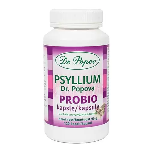 Dr. Popov Psyllium s probiotiky kapsle 120 ks