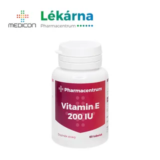 Pharmacentrum Vitamin E 200 IU 60 tobolek