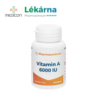 Pharmacentrum Vitamin A 6000 IU 30 tobolek