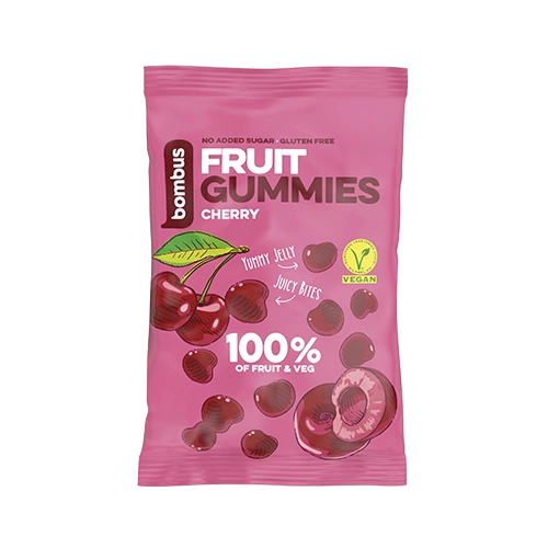 Bombus Fruit Gummies Cherry třešňové bonbony 35 g
