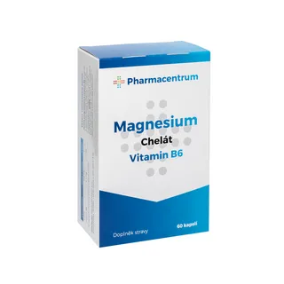 Pharmacentrum Magnesium B6 chelát 60 kapslí