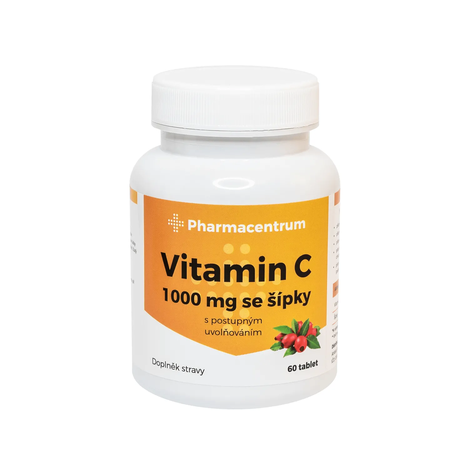Pharmacentrum Vitamin C 1000 mg se šípky 60 tablet
