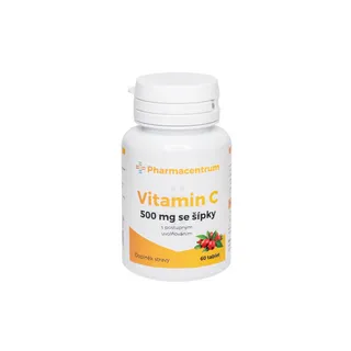 Pharmacentrum Vitamin C 500 mg se šípky 60 tablet