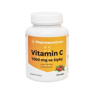 Pharmacentrum Vitamin C 1000 mg se šípky 120 tablet