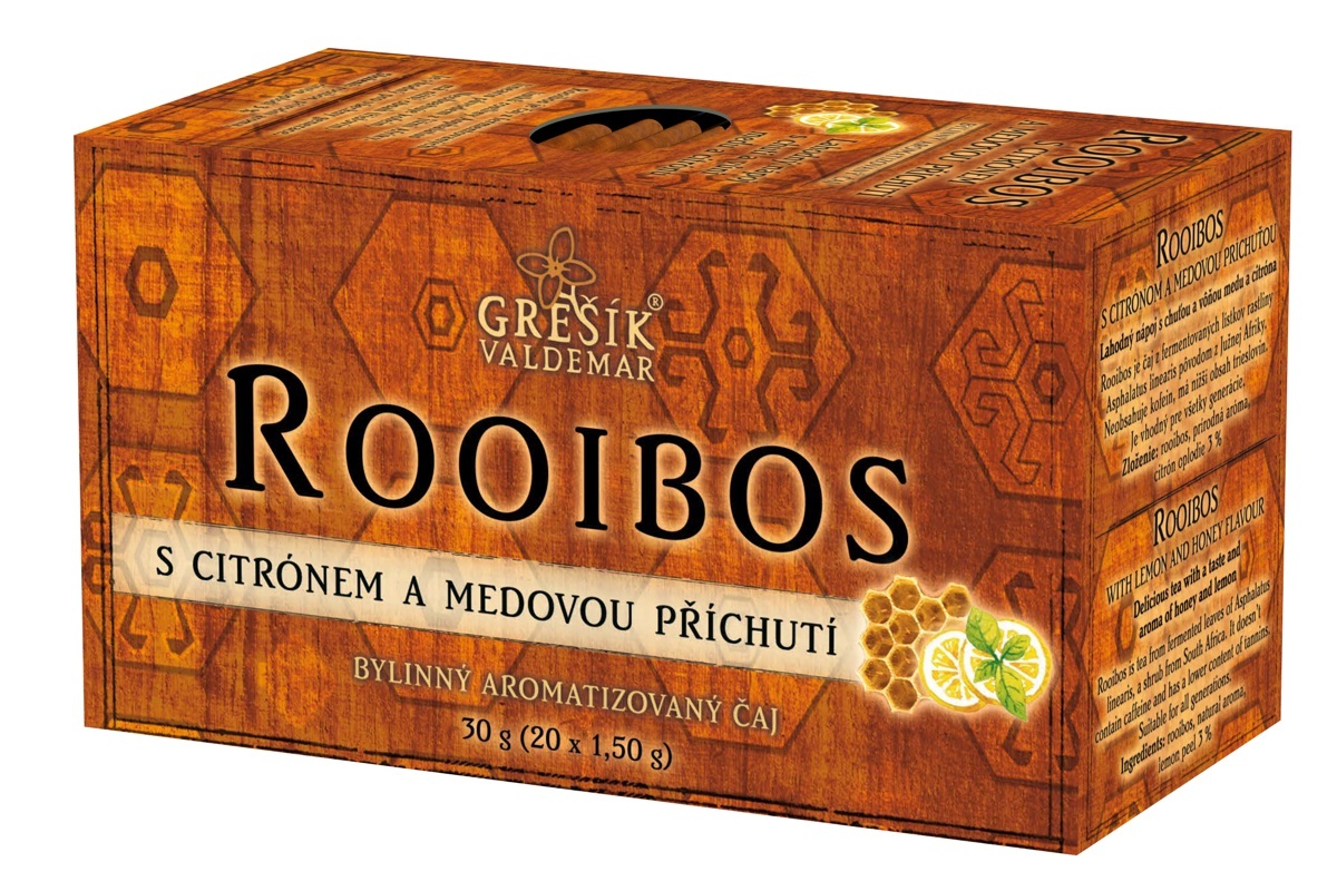 Grešík Rooibos Citrón + Med čaj n.s. 20 x 1,5 g