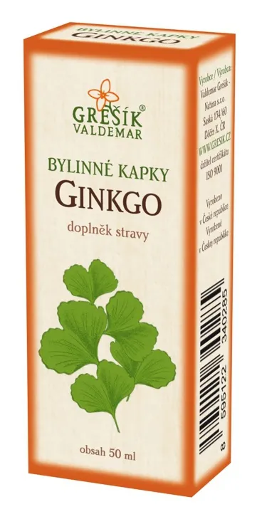 Grešík Bylinné kapky Ginkgo 50 ml